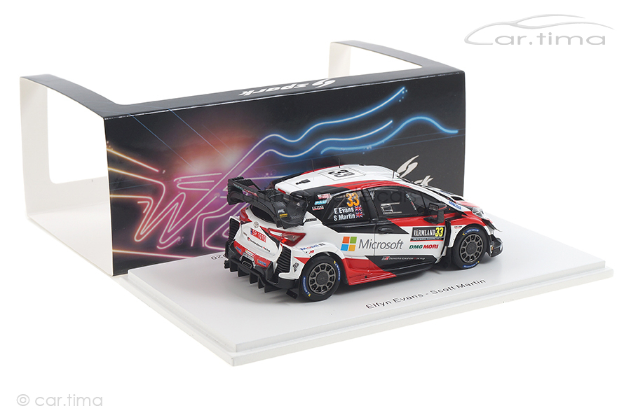 Toyota Yaris WRC Winner Rallye Sweden 2020 Evans/Martin Spark 1:43 S6568