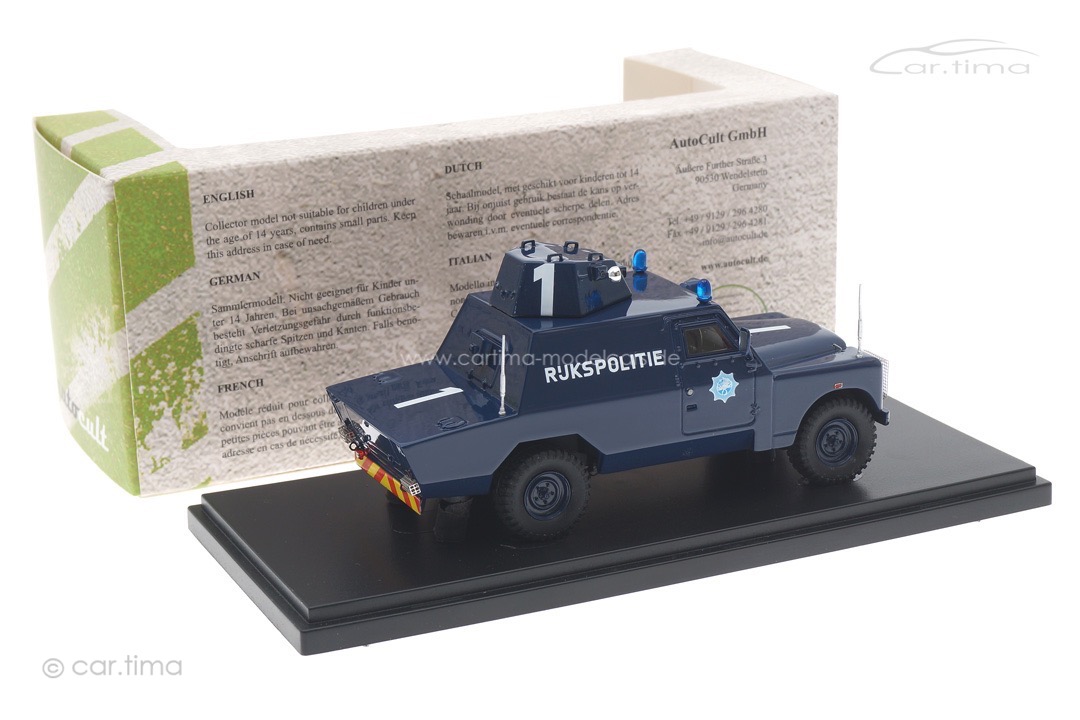 Land Rover Mk3 Shorland Armoured Patrol Car "Rijkspolitie" 1973 autocult 1:43 12018