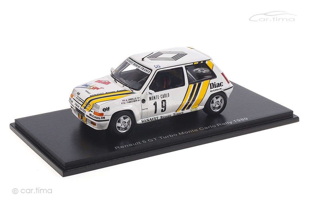 Renault 5 GT Turbo Rallye Monte Carlo 1989 Oreille/Thimonier Spark 1:43 S5565