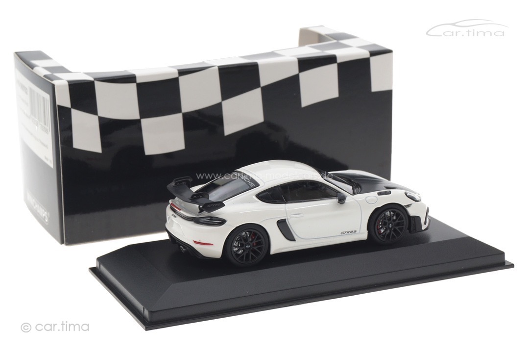 Porsche 718 Cayman GT4 RS Carraraweißmet./Rad schwarz Minichamps 1:43 410069702