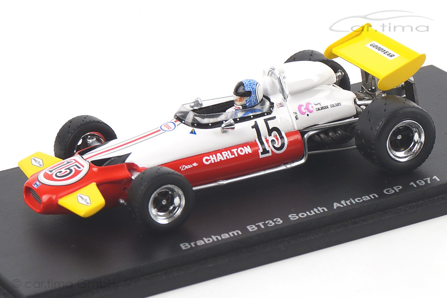 Brabham BT33 GP Südafrika 1971 Dave Charlton Spark 1:43 S4339