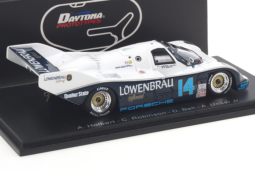 Porsche 962 Winner 24h Daytona 1987 Bell/Holbert/Robinson/Unser Jr. Spark 1:43 43DA87