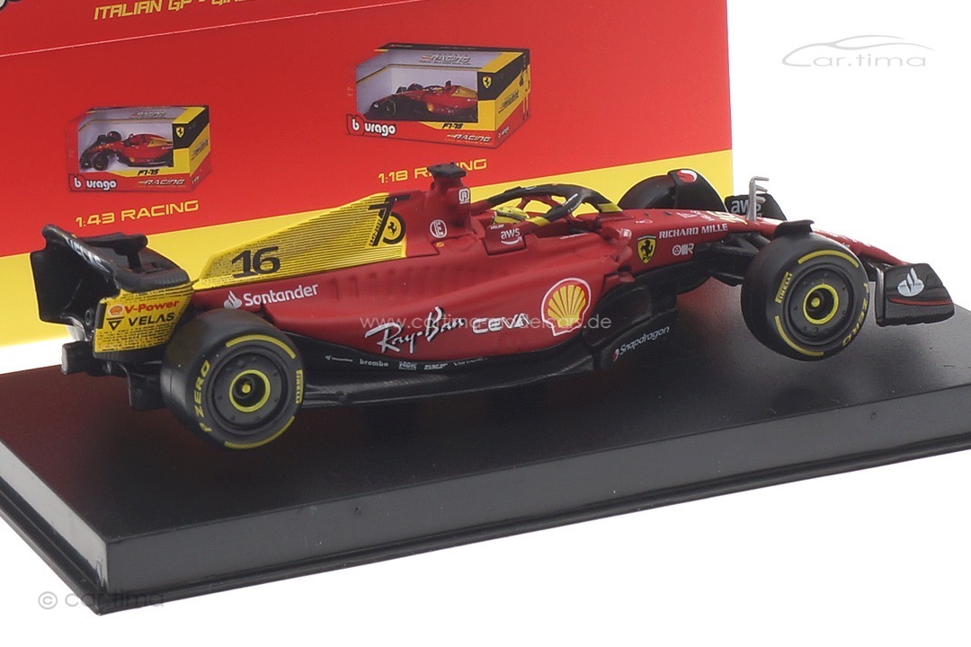 Ferrari F1-75 GP Monza 2022 Charles Leclerc Bburago 1:43 18-36831LE