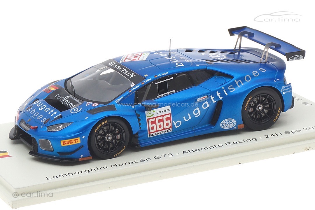 Lamborghini Huracán GT3 24h Spa 2018 Penttinen/Krebs/Müller/Jasper Spark 1:43 SB313