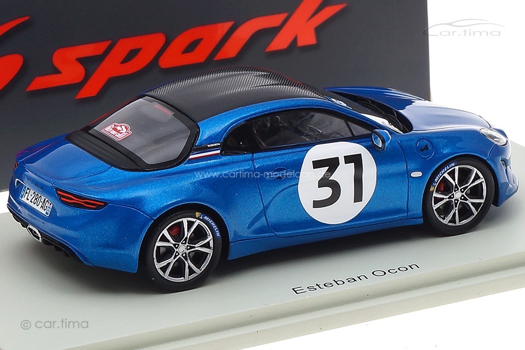 Alpine A110S Rallye Monte Carlo 2021 Esteban Ocon Spark 1:43 S6576