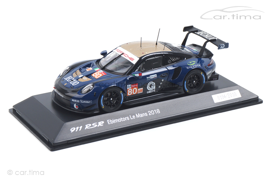 Porsche 911 RSR 24h Le Mans 2018 Ebimotors Spark 1:43 WAP0209230K