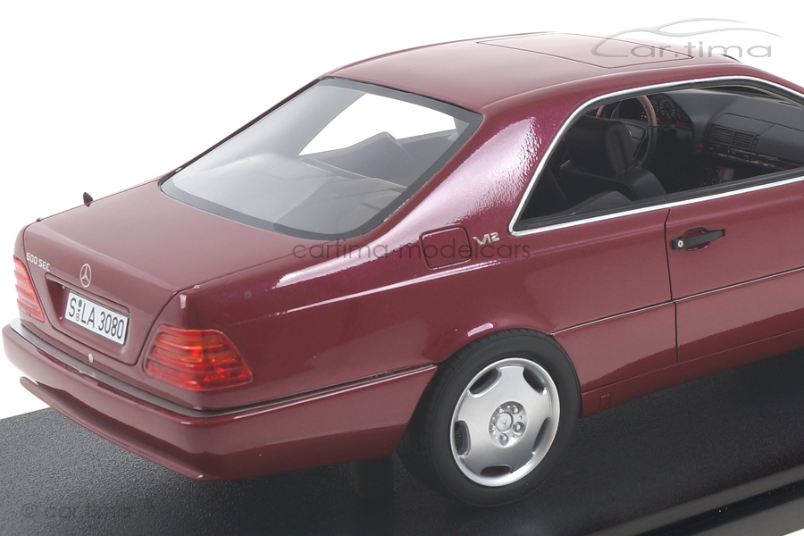 Mercedes-Benz 600 SEC C140 rot met. Cult Models 1:18 CML079-3