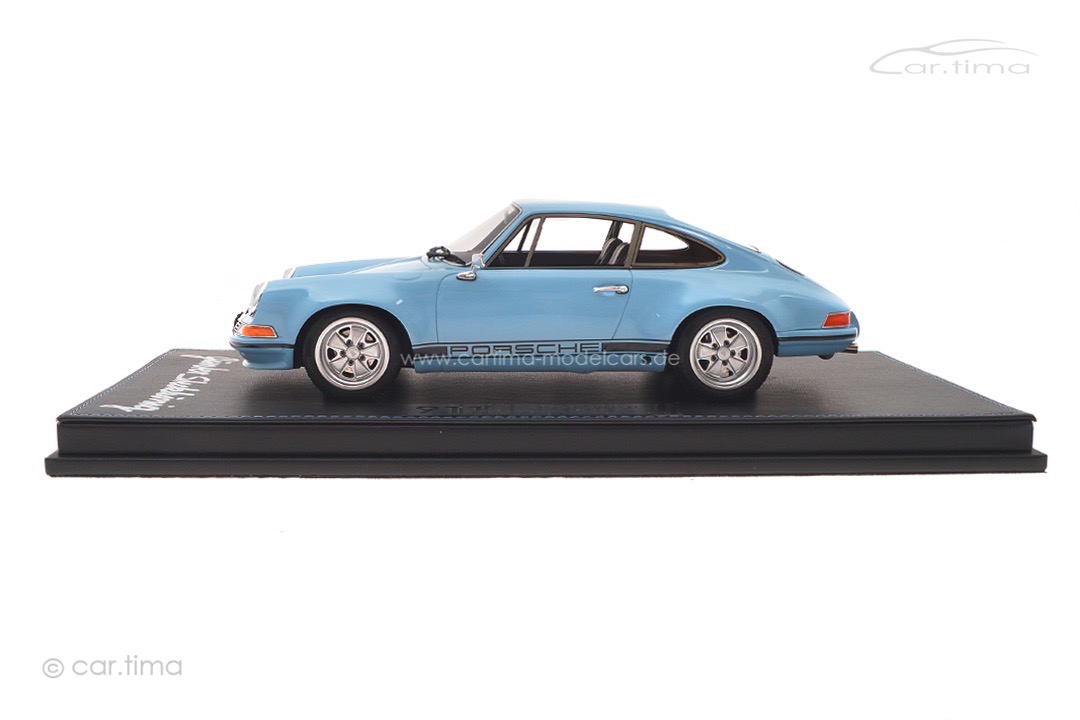 Porsche 911 S/T-Specification Gulfblau Originalsignatur Günter Steckkönig car.tima 1:18