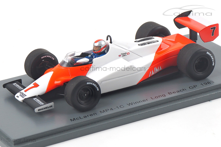 McLaren MP4-1C Winner GP Long Beach 1983 John Watson Spark 1:43 S4841