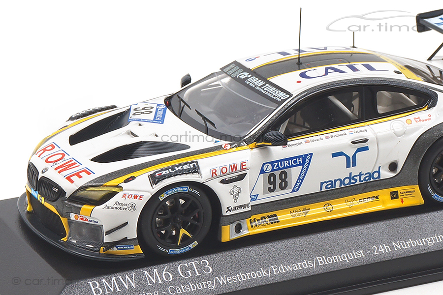 BMW M6 GT3 24h Nürburgring 2018 Catsburg/Westbrook/Blomqvist Minichamps 1:43 447182698