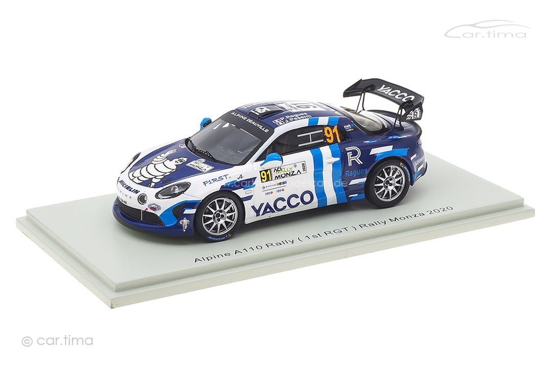 Alpine A110 Rally RGT Winner RGT Rally Monza 2020 Ragues/Pesenti Spark 1:43 S6573