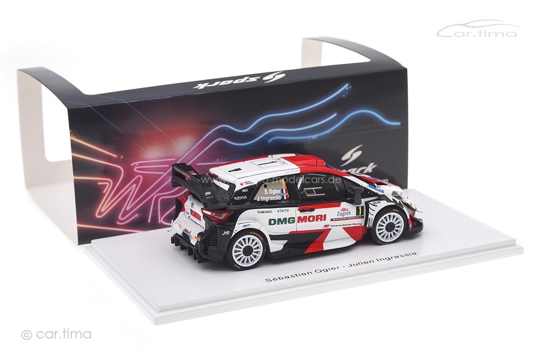 Toyota Yaris WRC Winner Rallye Kroatien 2021 Ogier/Ingrassia Spark 1:43 S6588