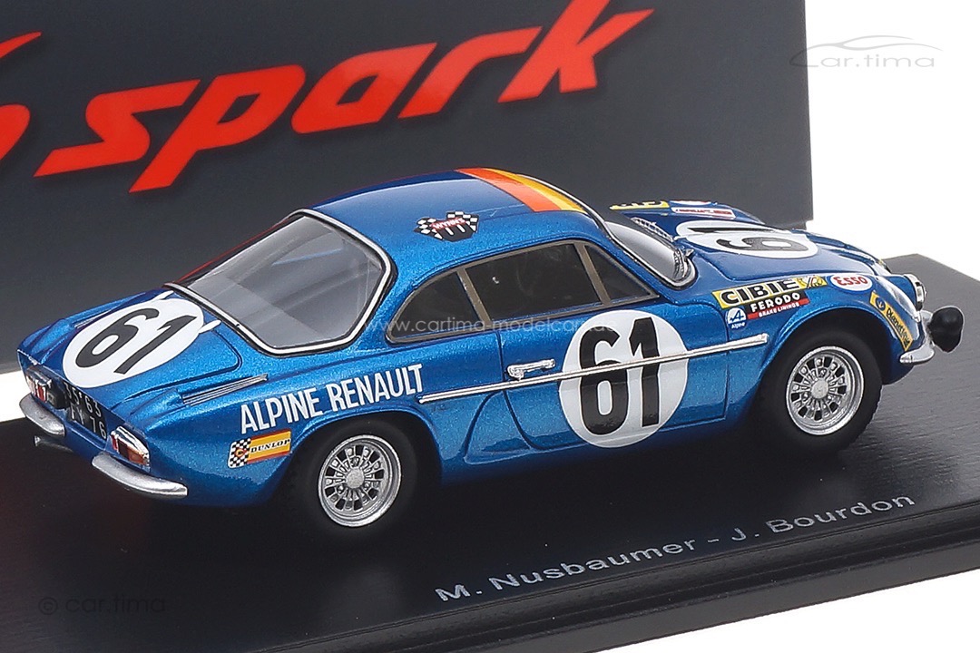 Alpine A110 24h Le Mans 1968 Bourdon/Nussbaumer Spark 1:43 S6102