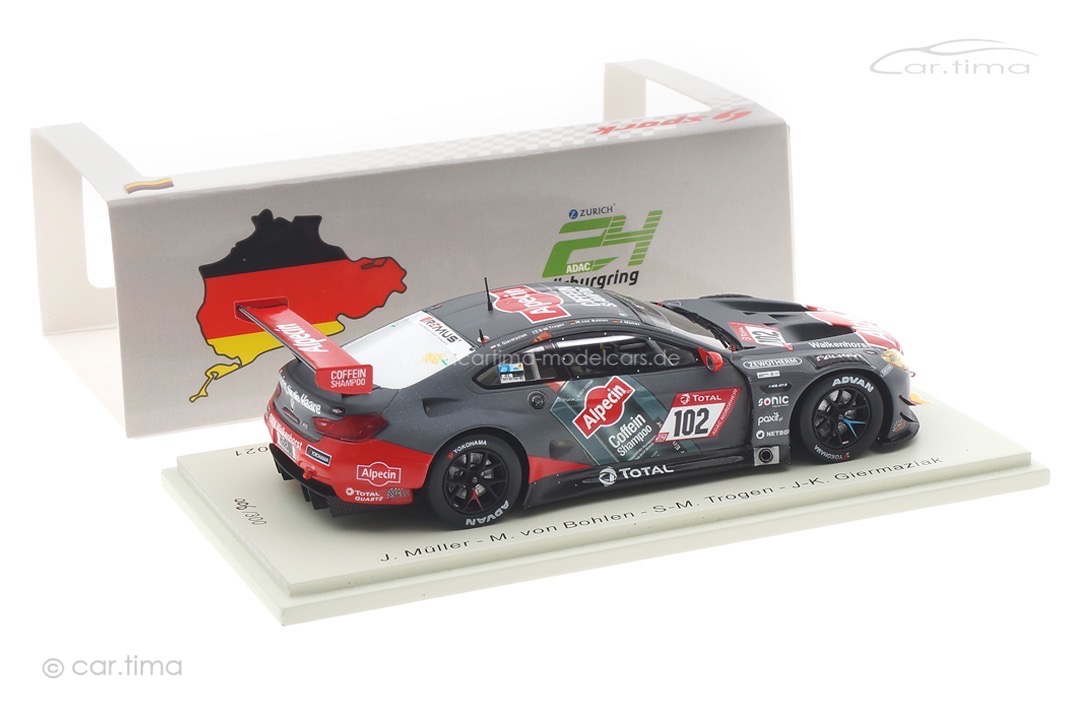 BMW M6 GT3 24h Nürburgring 2021 Giermaziak/Müller/Trogen/von Bohlen Spark 1:43 SG760