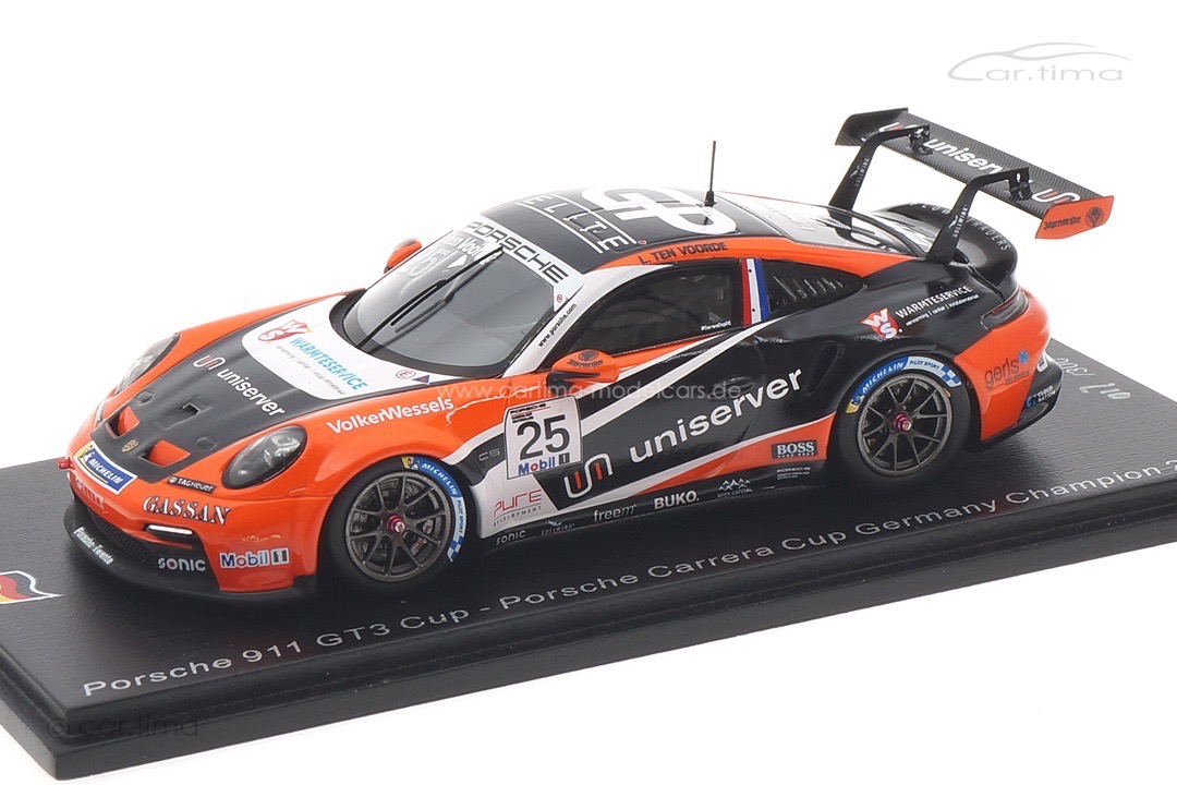 Porsche 911 GT3 Cup Champion Carrera Cup 2021 Larry ten Voorde Spark 1:43 SG813