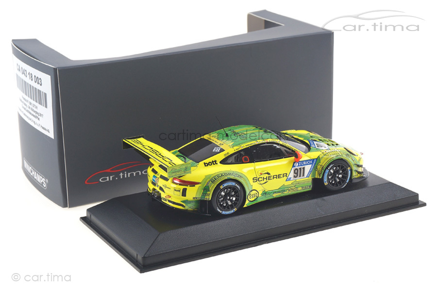 Porsche 911 GT3 R 24h Nürburgring 2017 Dumas/Lietz/Pilet Minichamps 1:43 CA04318003