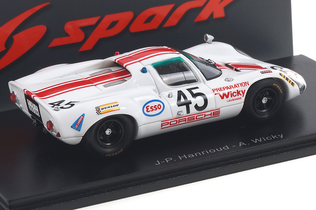 Porsche 910 24h Le Mans 1968 Hanrioud/Wicky Spark 1:43 S4686