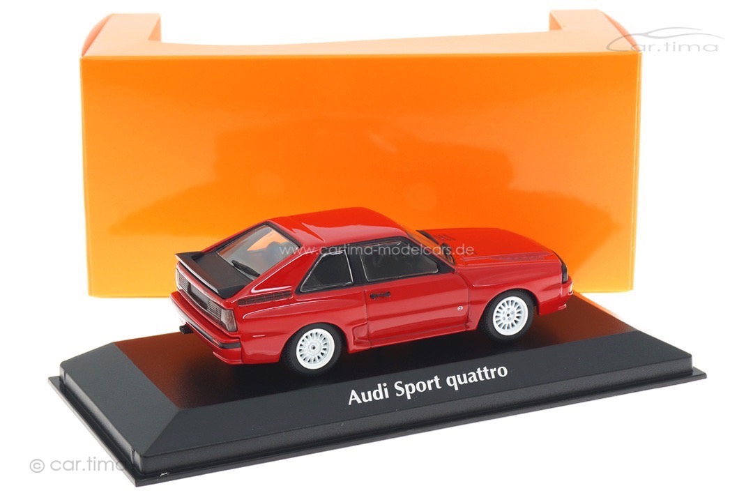 Audi Sport quattro 1984 rot/Rad weiß Minichamps 1:43 940012120