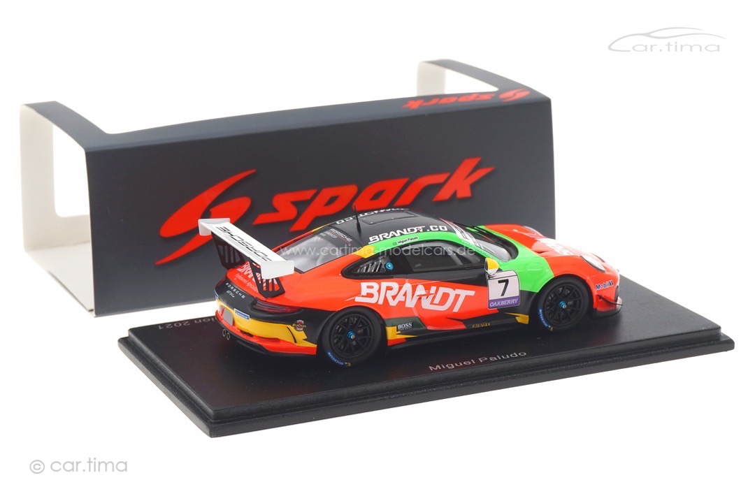 Porsche 911 (991) GT3 Cup Champion Carrera Cup Brazil 2021 Miguel Paludo Spark 1:43 S8508