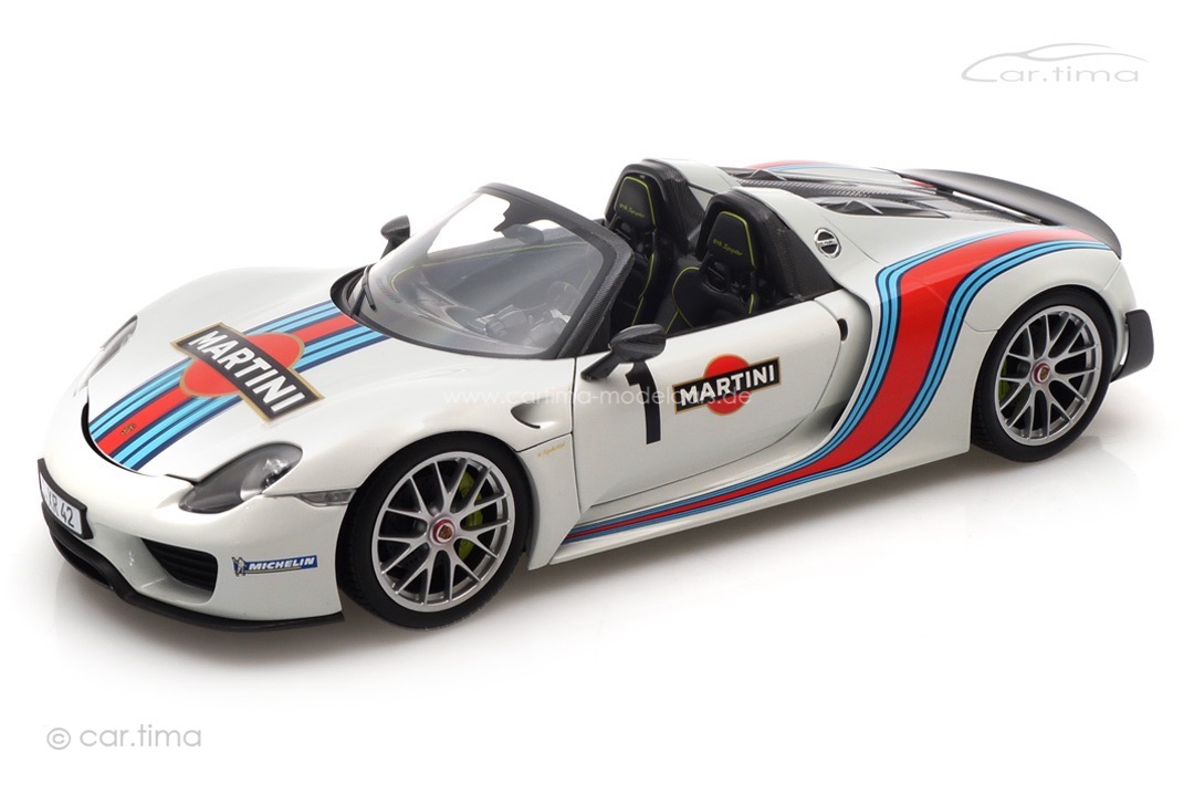 "Porsche 918 Spyder Weissach Package ""Martini"" Minichamps 1:18 110062440"