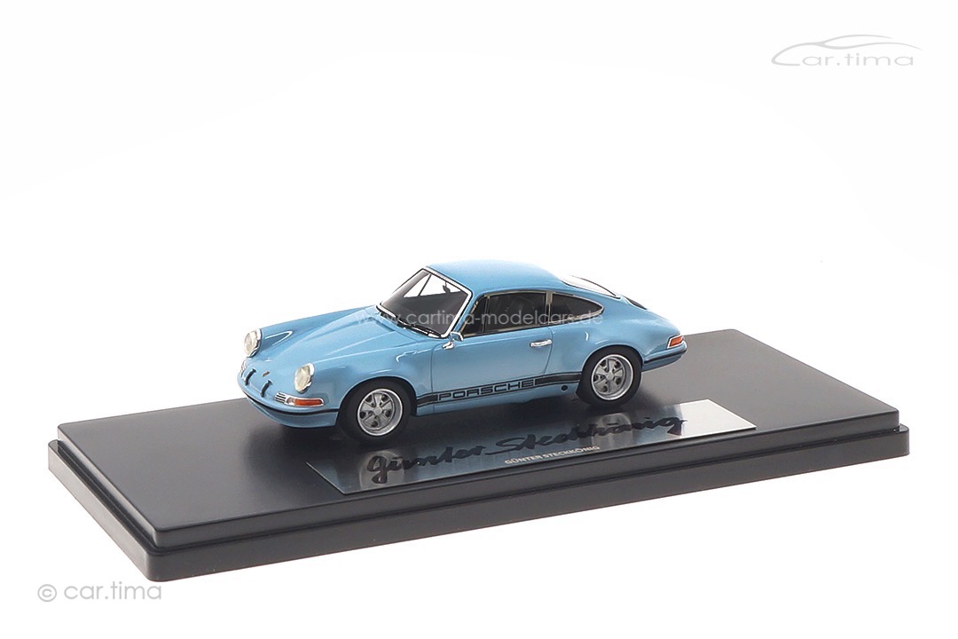 Porsche 911 S/T Gulfblau Originalsignatur Günter Steckkönig car.tima 1:43 CAR04324003-SIG