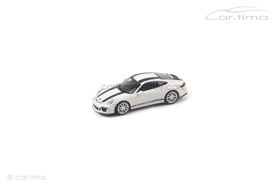 Porsche 911 (991) R weiß/Dekorstreifen schwarz Minichamps 1:87 870066226