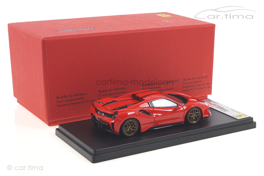 Ferrari 488 Pista Spider Hard Top Rosso Scuderia/Nero Daytona LookSmart 1:43 LS496HTD