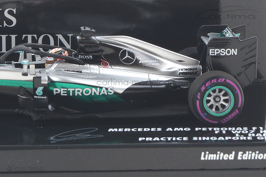 Mercedes AMG Petronas F1 Team Singapur 2016 Hamilton Minichamps 1:43 417160444