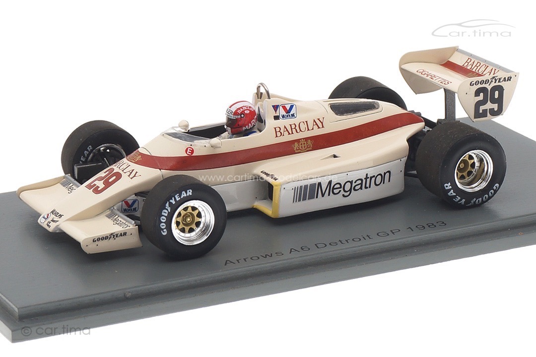 Arrows A6 Detroit GP 1983 Marc Surer Spark 1:43 S5787