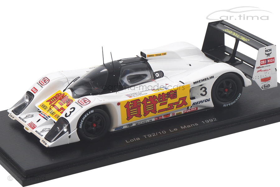 Lola T92/10 24h Le Mans 1992 Euser/Pareja/Zwolsman Spark 1:43 S4724