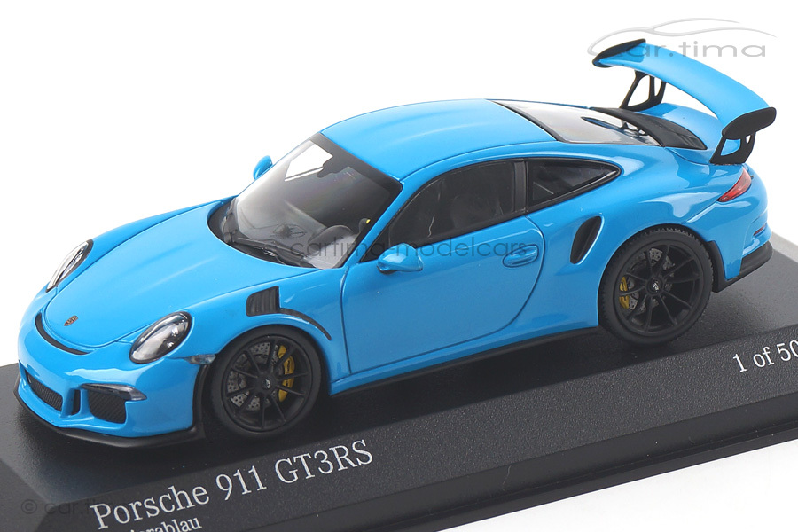 Porsche 911 (991) GT3 RS rivierablau Minichamps 1:43 410063221