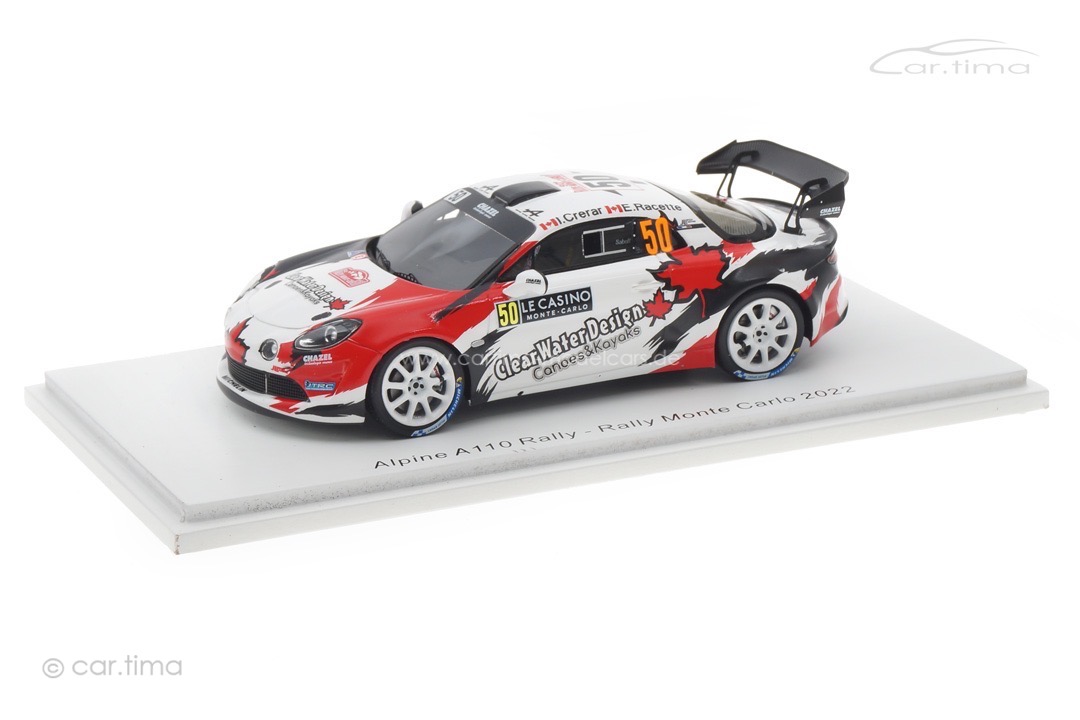 Alpine A110 Rally Rallye Monte Carlo 2022 Crerar/Racette Spark 1:43 S6702