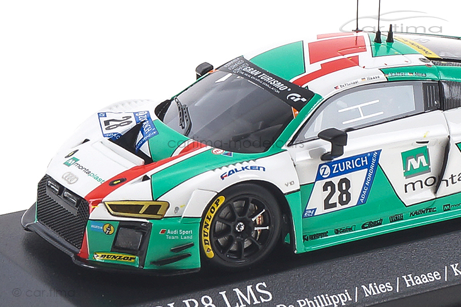 Audi R8 LMS 24h Nürburgring 2017 Philippi/Mies/Haase/Kaffer Minichamps 1:43 437171728