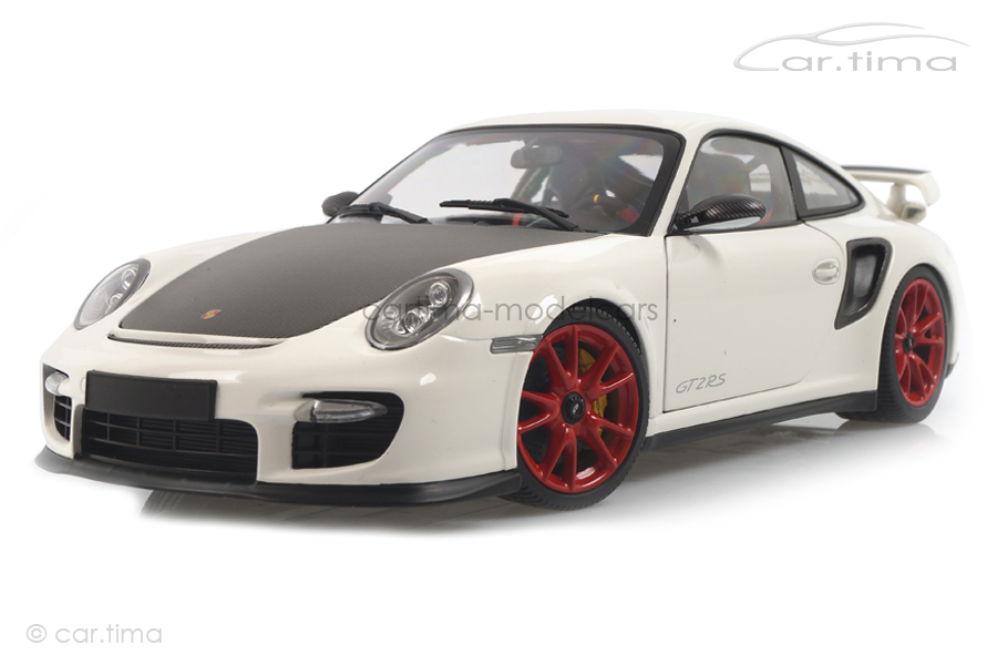 Porsche 911 (997 II) GT2 RS 2011 weiß/rote Felgen Minichamps 1:18 100069400R