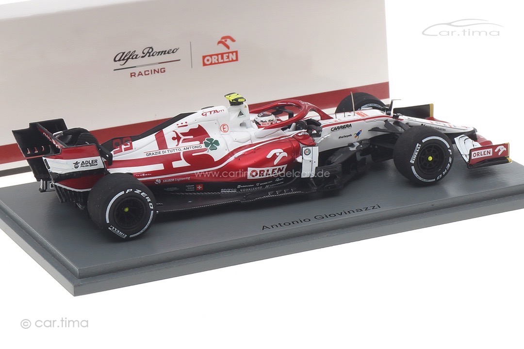 Alfa Romeo Racing ORLEN C41 GP Abu Dhabi 2021 Antonio Giovinazzi Spark 1:43 S7857