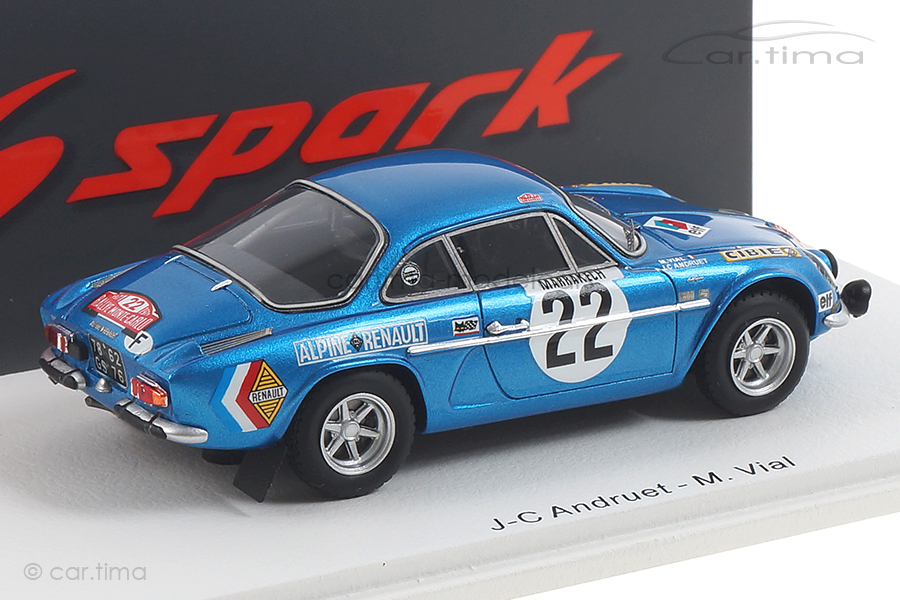 Alpine A110 Rallye Monte-Carlo 1971 Andruet/Vial Spark 1:43 S6110