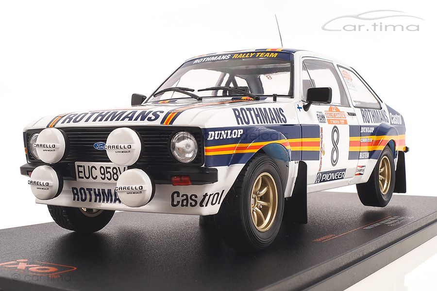 Ford Escort MK2 RS 1800 Rallye San Remo 1980 Mikkola/Hertz IXO 1:18 18RMC037B