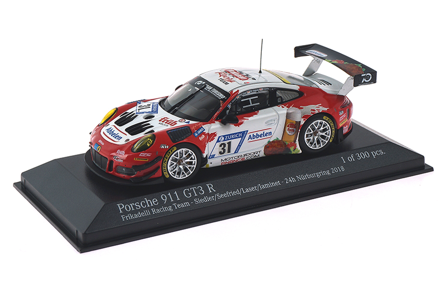 Porsche 911 (991 II) GT3 R Frikadelli Racing 24 Nürburgring 2018 Seefried/Laser Minichamps 1:43 