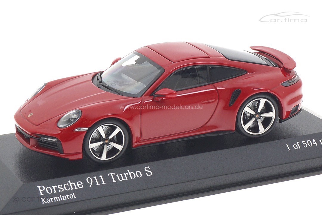 Porsche 911 (992) Turbo S Karminrot Minichamps 1:43 410069475