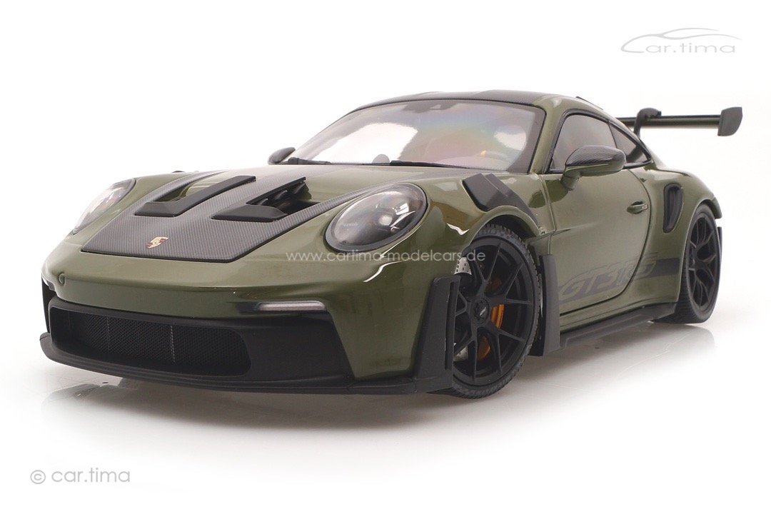 Porsche 911 (992) GT3 RS Weissach Package Nato Olive/Rad schwarz Minichamps 1:18 110062027