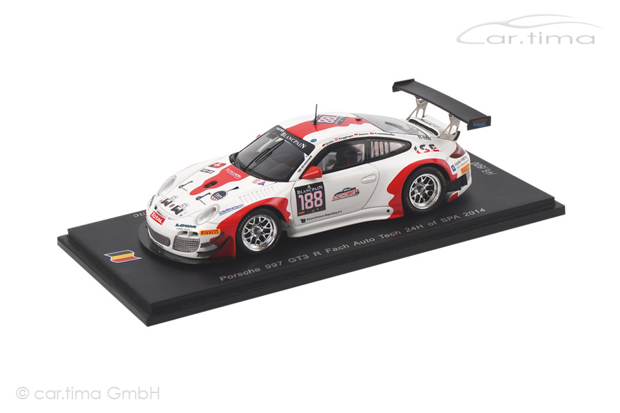 Porsche 911 (997 II) GT3 R24h Spa 2014 Klohs/Ragginger/Dolenc Spark 1:43 SB081
