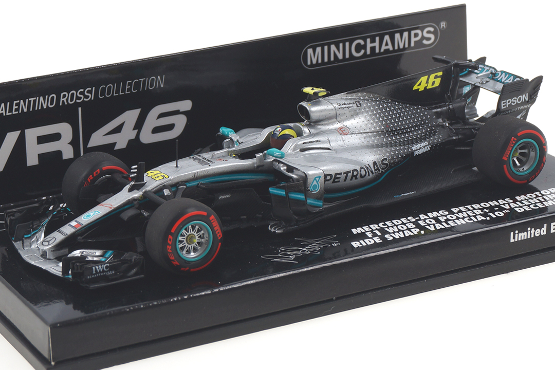 Mercedes-AMG F1 W10 Ride Swap Valencia 2019 Valentino Rossi Minichamps 1:43 410191746