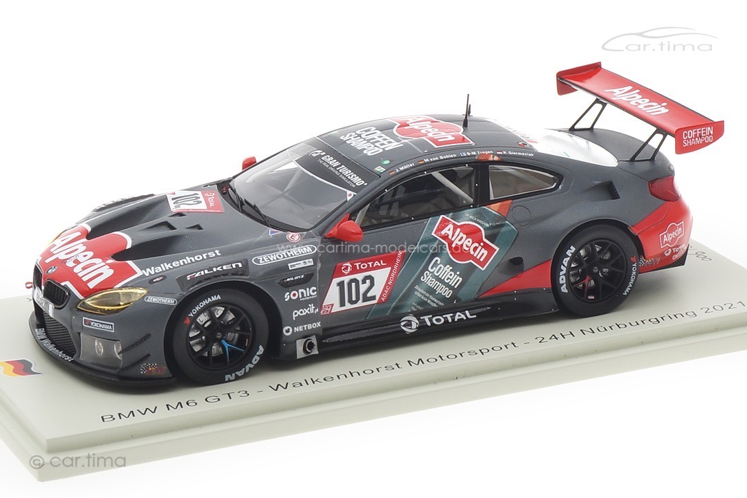 BMW M6 GT3 24h Nürburgring 2021 Giermaziak/Müller/Trogen/von Bohlen Spark 1:43 SG760