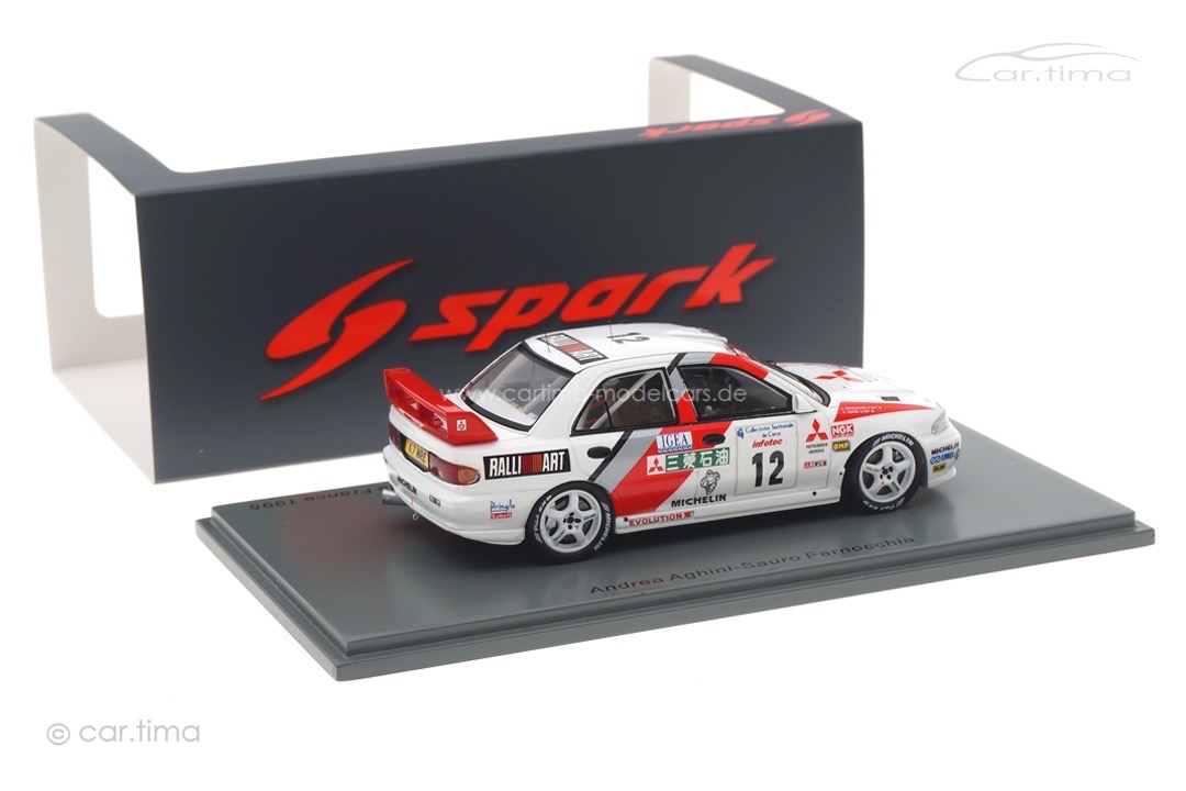 Mitsubishi Lancer EVOLUTION III Rallye Tour de Corse 1995 Aghini/Farnocchia Spark 1:43 S6506