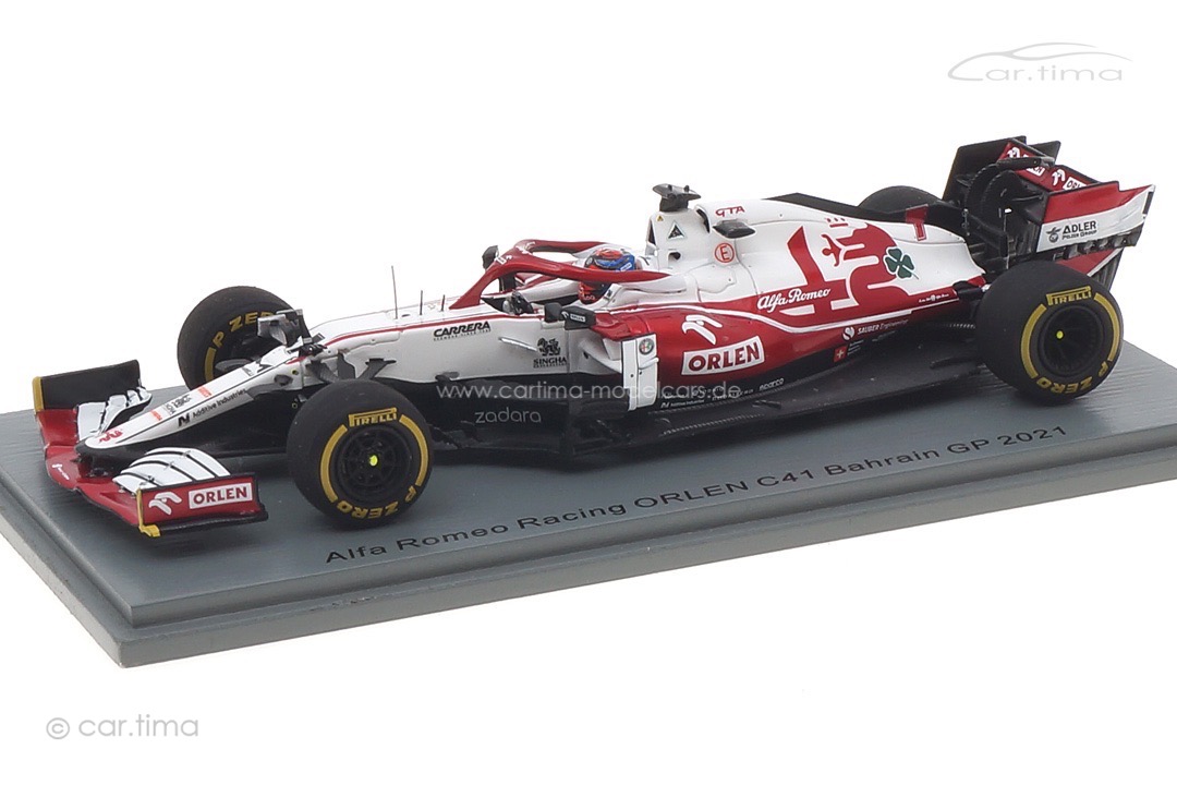 Alfa Romeo Sauber F1 GP Bahrain 2021 Kimi Räikkönen Spark 1:43 S7662