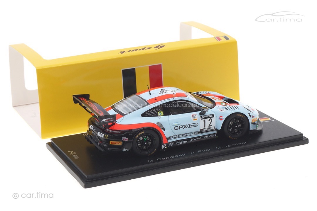 Porsche 911 GT3 R 24h Spa 2020 Campbell/Jaminet/Pilet Spark 1:43 SB373