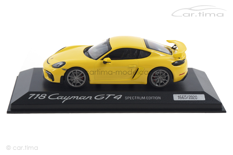 Cayman GT4 Racinggelb Spectrum Edition Minichamps 1:43 WAP0200870L002