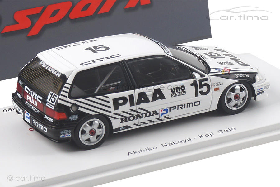 Honda Civic EF9 JTC Suzuka 500km 1990 Nakaya/Sato Spark 1:43 S5461