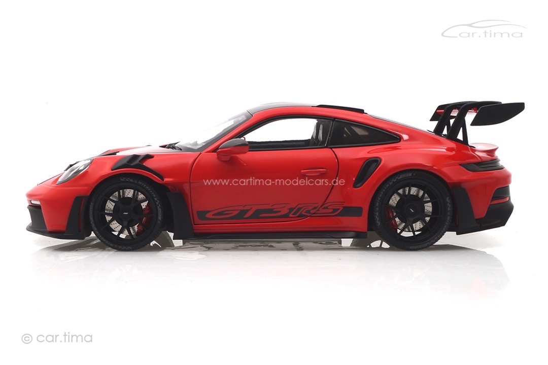 Porsche 911 (992) GT3 RS Weissach Paket Indischrot/Rad schwarz Minichamps 1:18 113062027