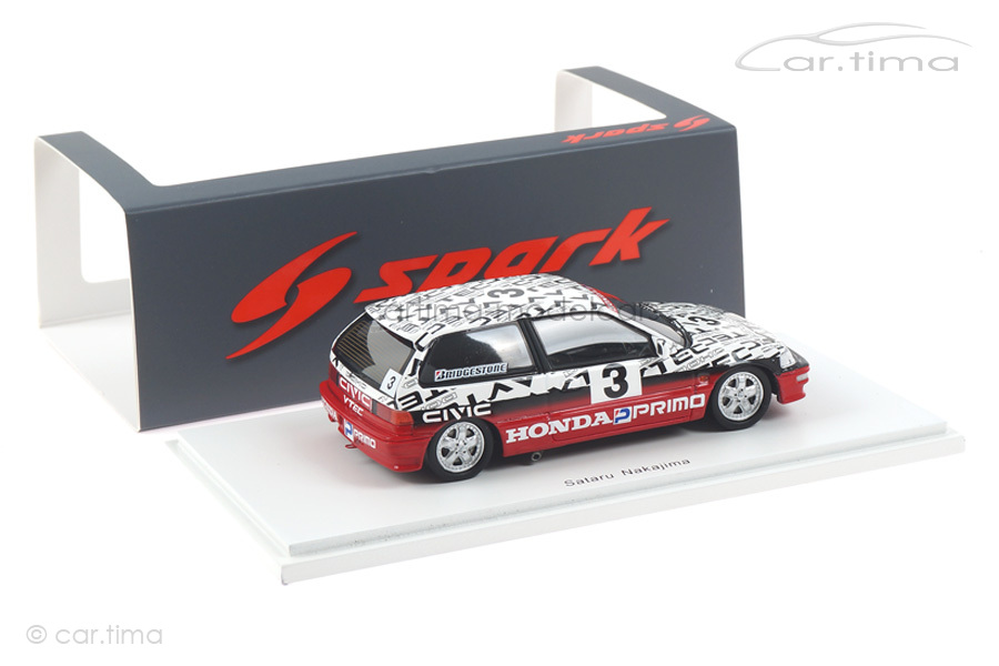 Honda Civic EF9 Test Suzuka 1990 Satoru Nakajima Spark 1:43 S5459